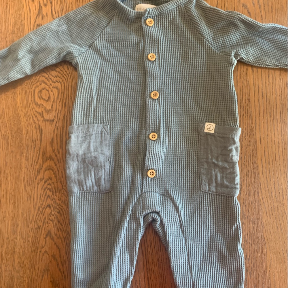 Little planet Carter Soft Teal Kids One Piece Footie